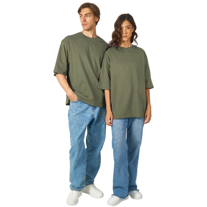 Футболка Berlin к/р оверсайз, 100% хлопок, 180гр, хаки