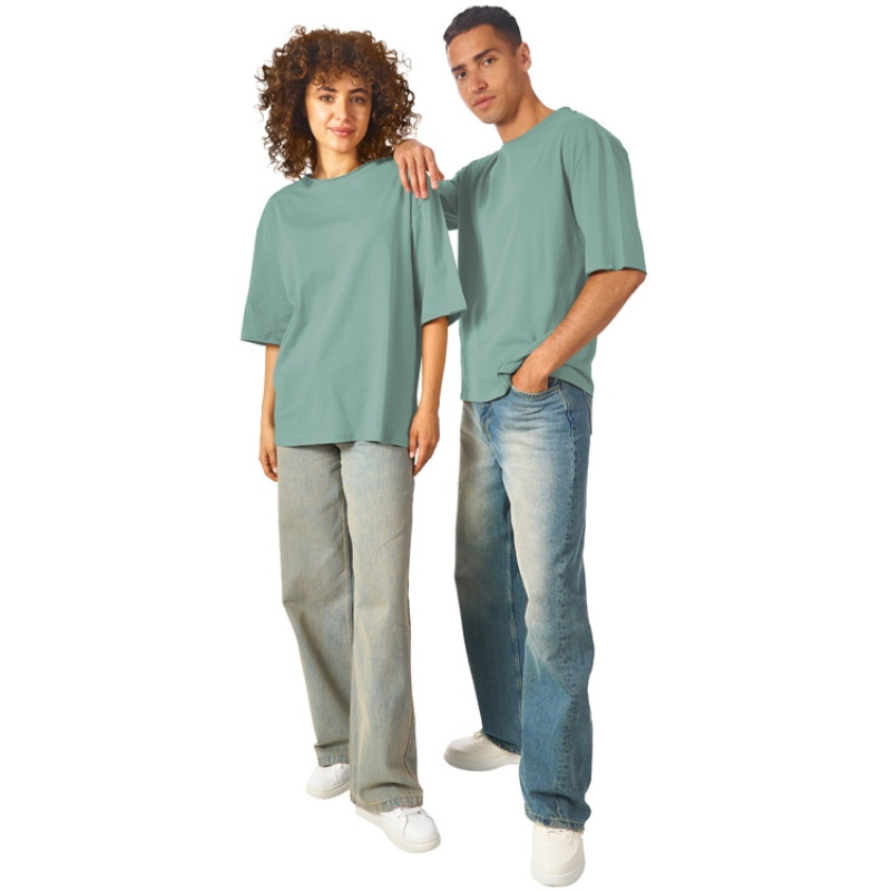 Футболка оверсайз «Liyon» унисекс, пыльно-бирюзовый