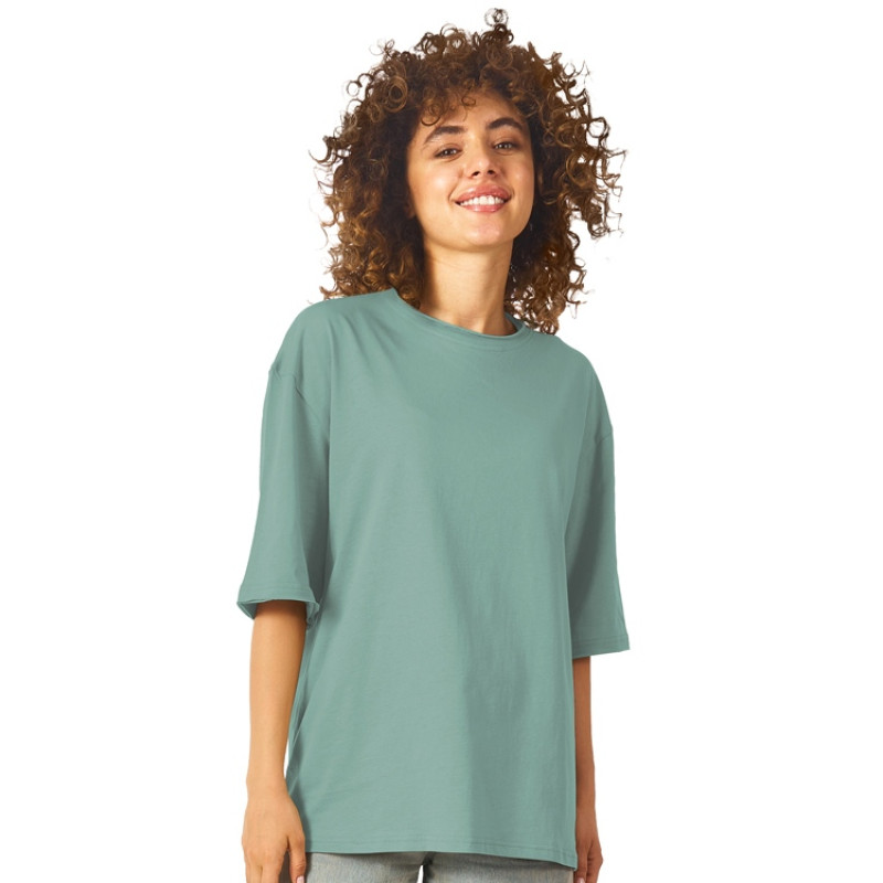 Футболка оверсайз «Liyon» унисекс, пыльно-бирюзовый