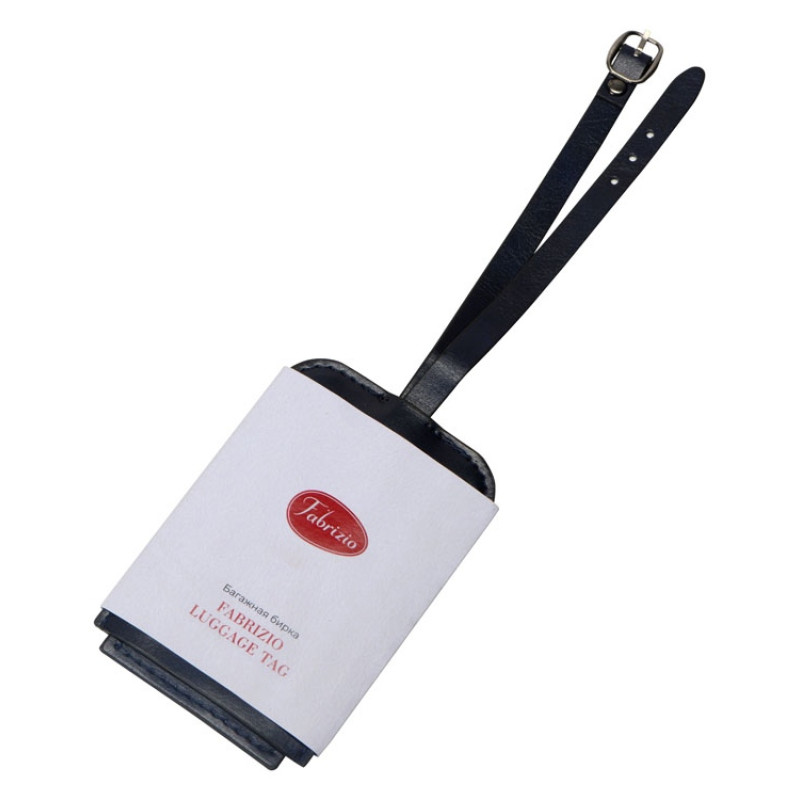 Багажная бирка из PU Fabrizio, синий