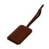 Багажная бирка из PU Fabrizio, коричневый Багажная бирка из PU Fabrizio, коричневый
