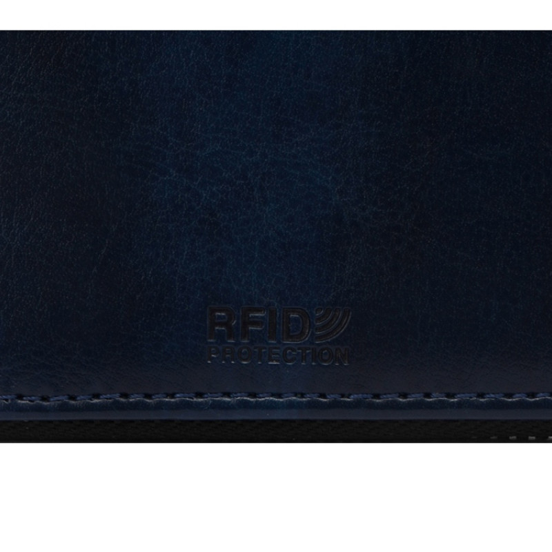 Бизнес-блокнот на молнии А5 «Fabrizio», 80 листов, темно-синий