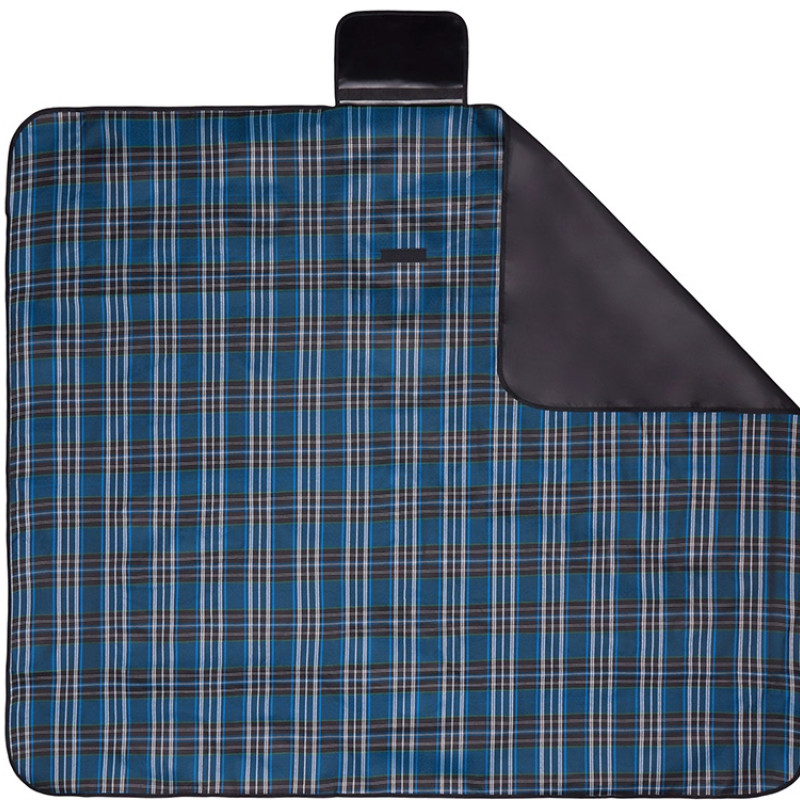 Непромокаемый плед для пикника Fabrizio, синий/черный