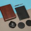 Бизнес-блокнот на молнии А5 «Fabrizio» с RFID защитой и ручкой, черный Бизнес-блокнот на молнии А5 «Fabrizio» с RFID защитой и ручкой, черный