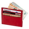 Картхолдер для 6 пластиковых карт с RFID-защитой "Fabrizio", красный