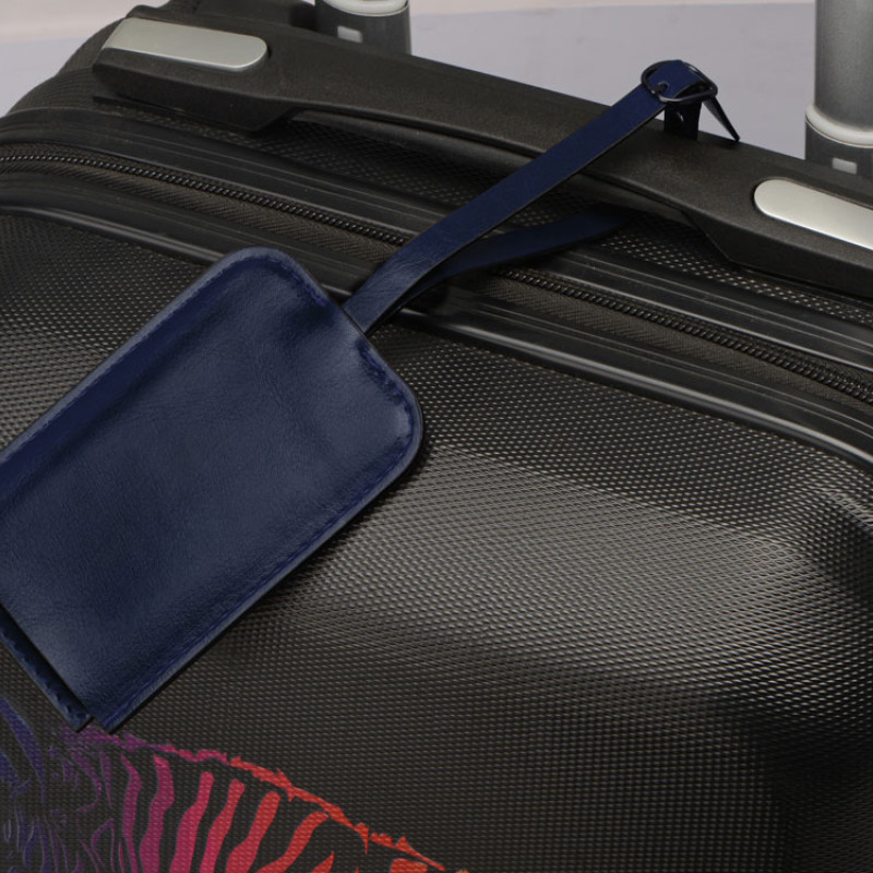 Багажная бирка из PU Fabrizio, синий