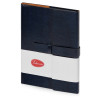 Бизнес-блокнот А5 с клапаном «Fabrizio», 80 листов, темно-синий