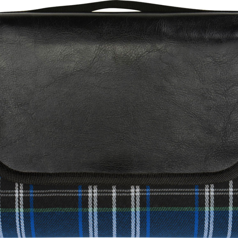 Непромокаемый плед для пикника Fabrizio, синий/черный