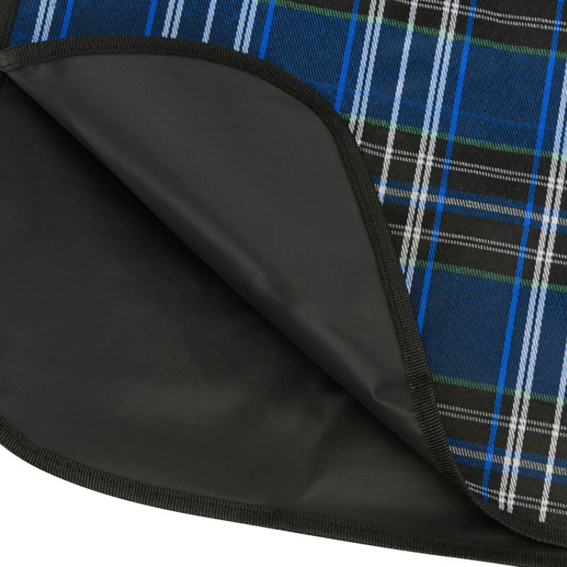 Непромокаемый плед для пикника Fabrizio, синий/черный