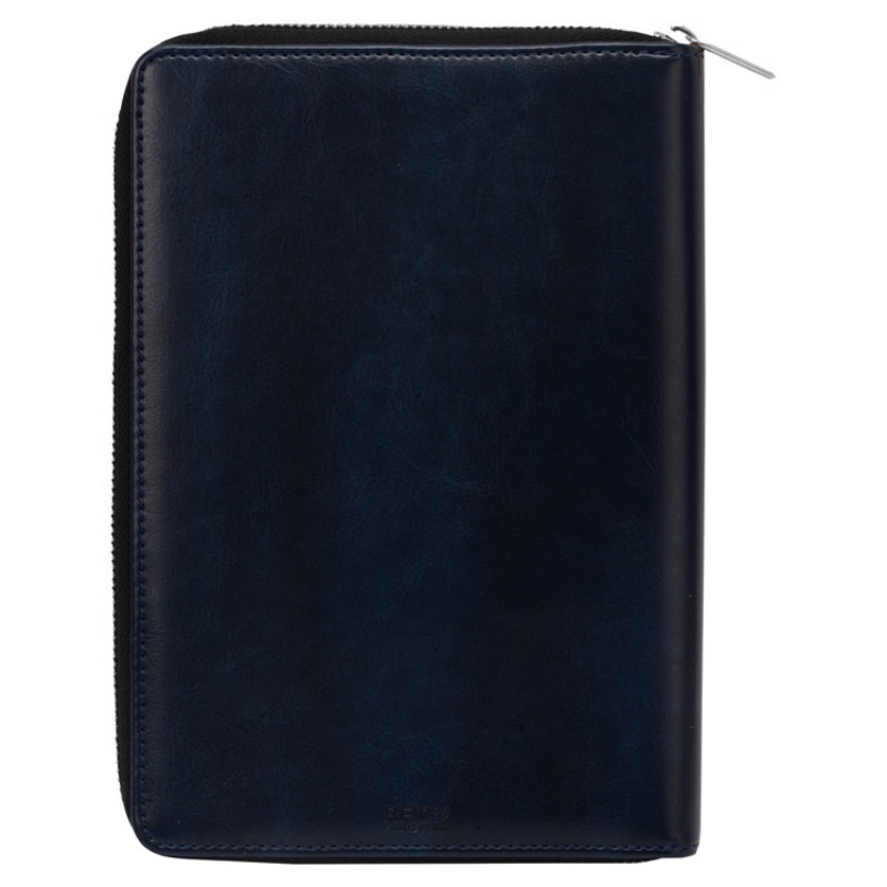 Бизнес-блокнот на молнии А5 «Fabrizio», 80 листов, темно-синий