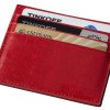 Картхолдер для 6 пластиковых карт с RFID-защитой "Fabrizio", красный