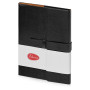 Бизнес-блокнот А5 с клапаном «Fabrizio», 80 листов, черный (P)