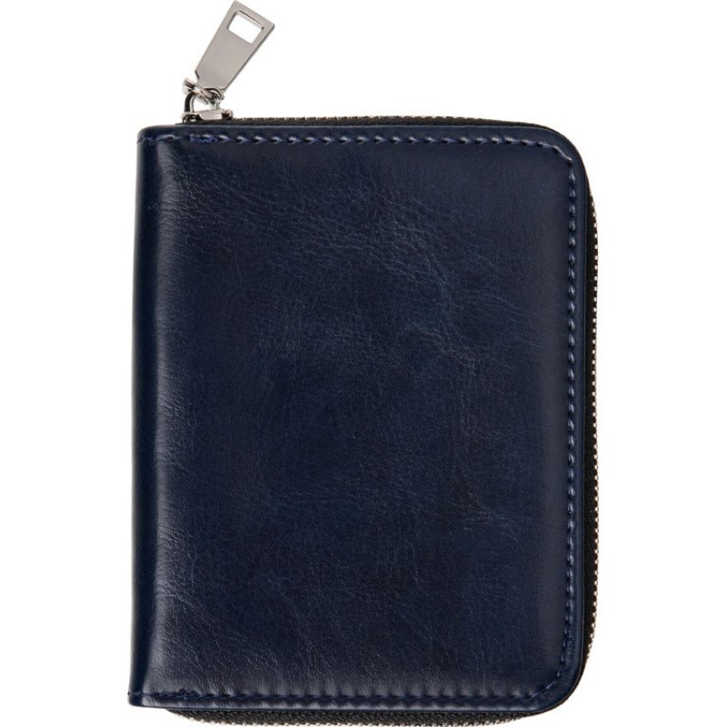 Картхолдер на молнии для 8 пластиковых карт с RFID защитой "Fabrizio", синий