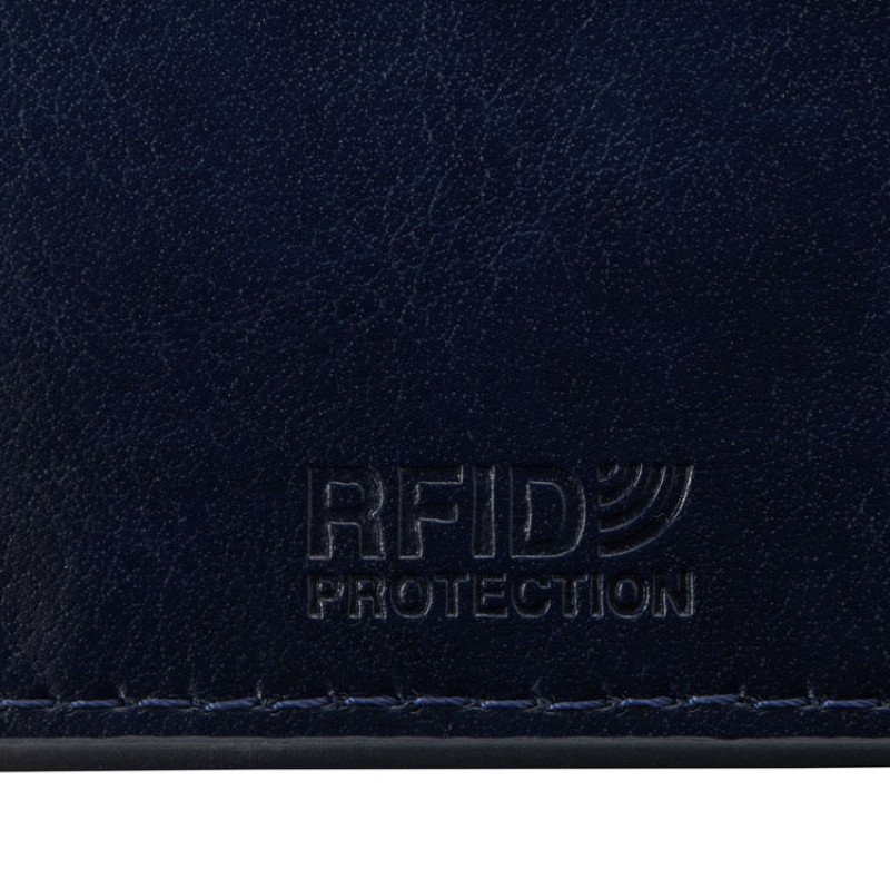 Картхолдер для 6 пластиковых карт с RFID-защитой "Fabrizio", синий