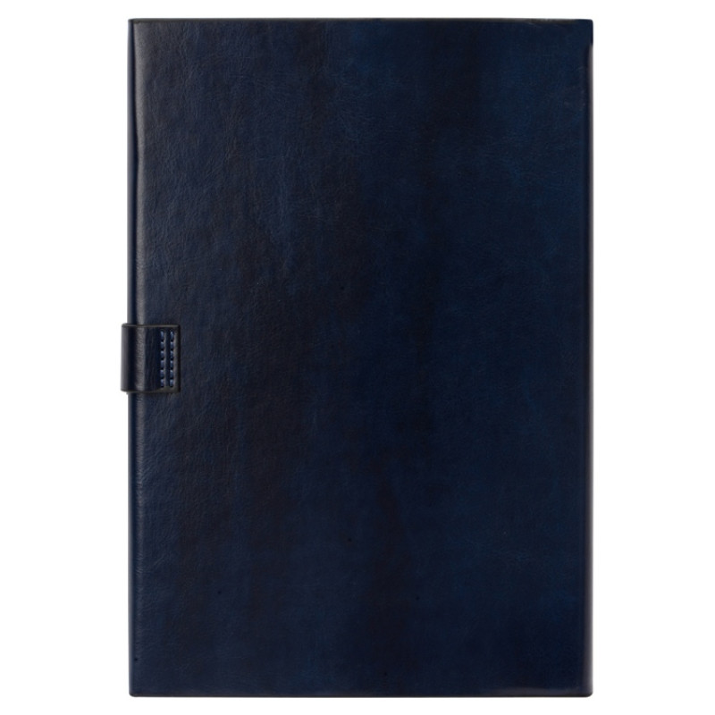Бизнес-блокнот А5 с клапаном «Fabrizio», 80 листов, темно-синий
