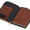 Бизнес-блокнот на молнии А5 «Fabrizio» с RFID защитой и ручкой, коричневый Бизнес-блокнот на молнии А5 «Fabrizio» с RFID защитой и ручкой, коричневый