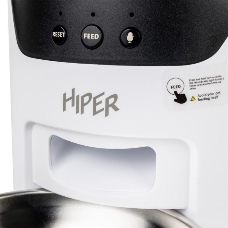 Умная Wi-Fi кормушка «IoT Pet Feeder», 3000 мл, белый/черный