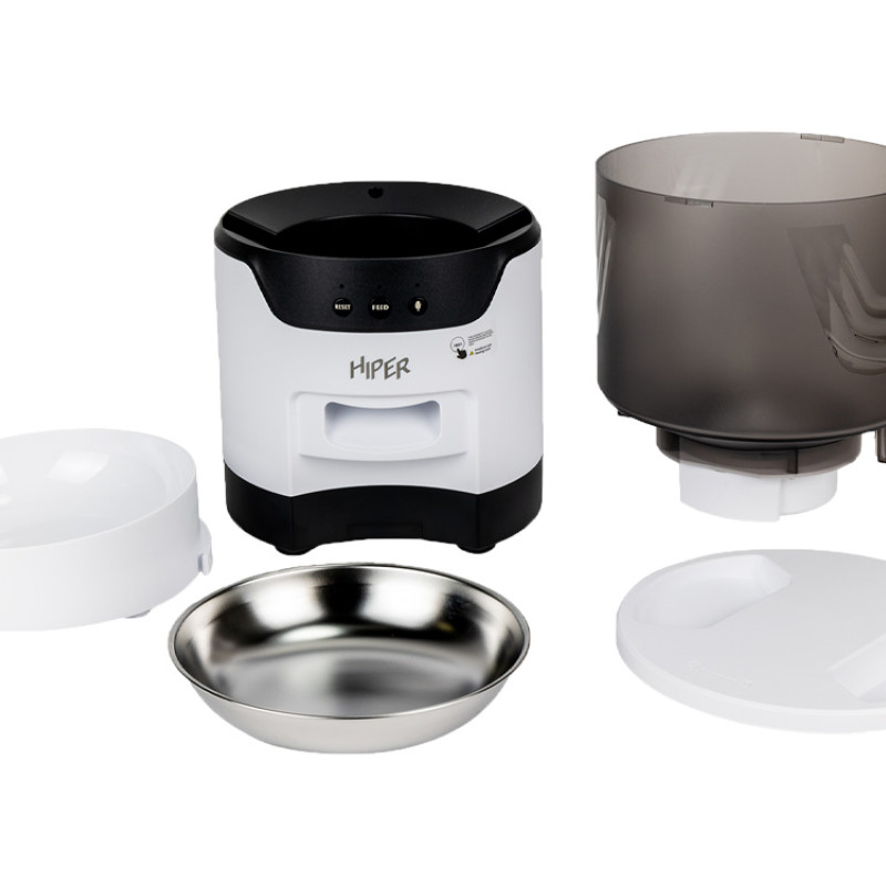 Умная Wi-Fi кормушка «IoT Pet Feeder», 3000 мл, белый/черный