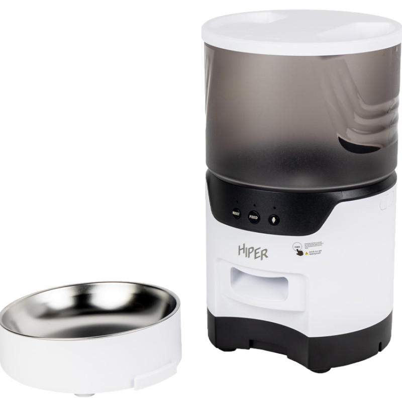 Умная Wi-Fi кормушка «IoT Pet Feeder», 3000 мл, белый/черный