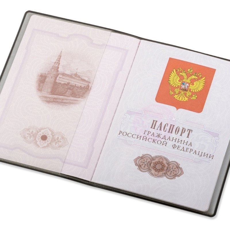 Классическая обложка для паспорта "Favor", светло-серая
