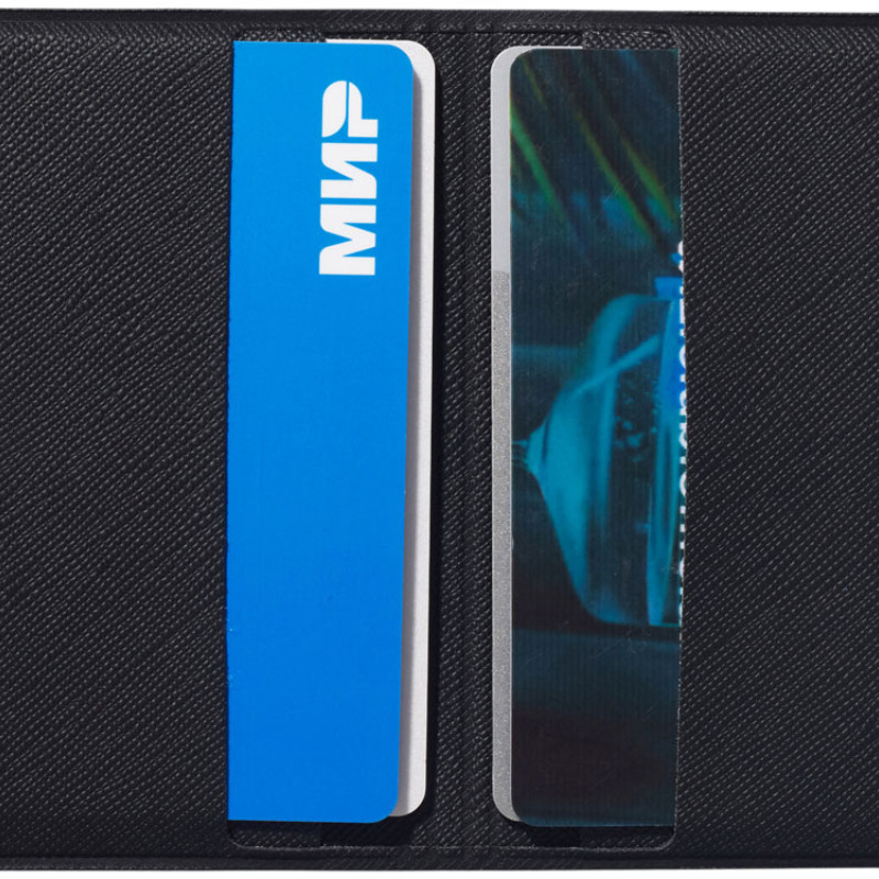 Футляр-книжка на 4-е карты с RFID "Favor", черный