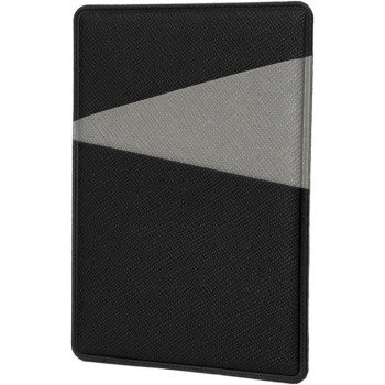 Картхолдер на 3 карты типа бейджа "Favor", черный/серый