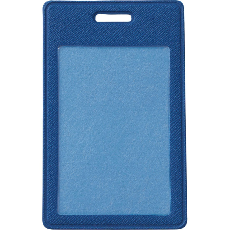 Бейдж с рулеткой-карабин "Favor", синий