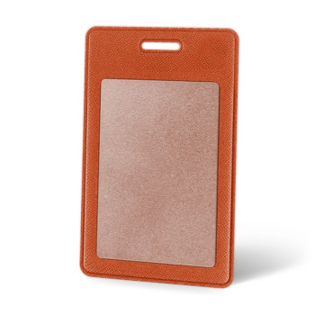Вертикальный карман из экокожи для карты "Favor", оранжевый