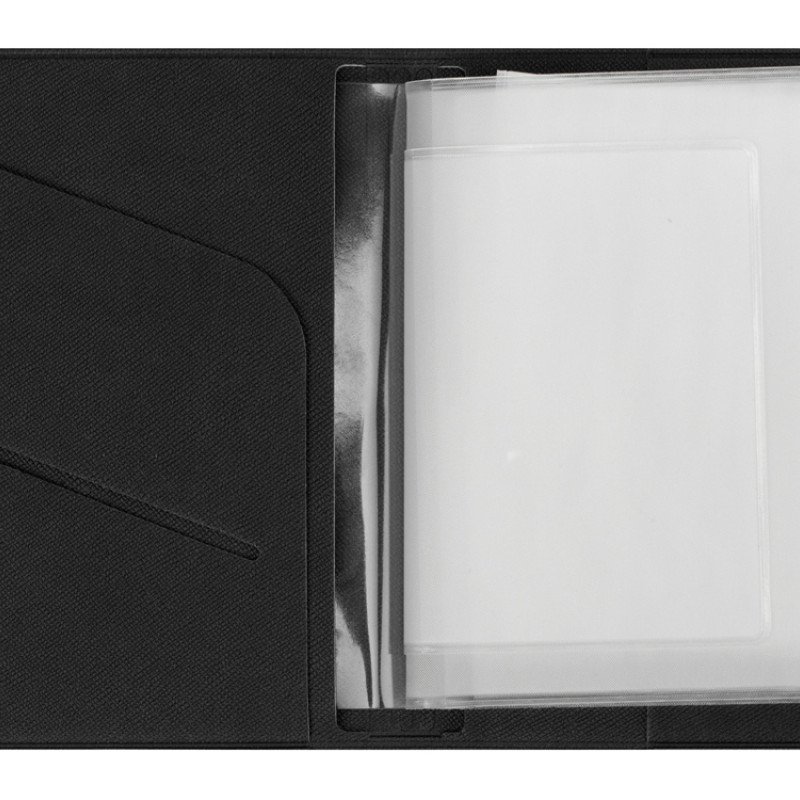 Классическая обложка для автодокументов "Favor", черная