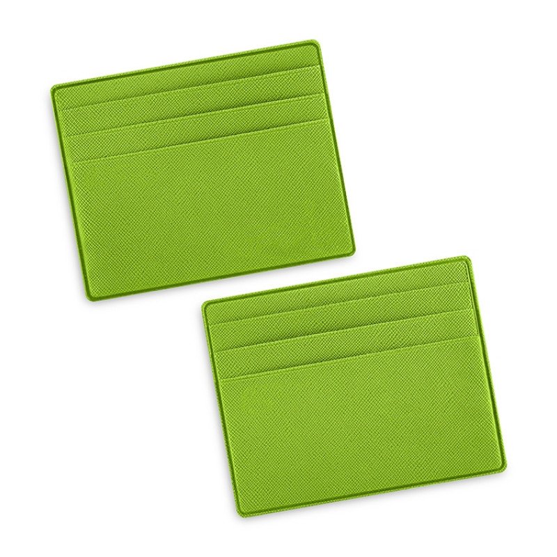 Картхолдер для денег и шести пластиковых карт "Favor", зеленое яблоко