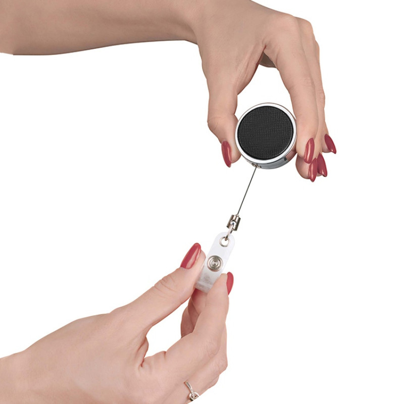 Ретрактор металлический "Favor", черный