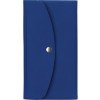 Органайзер для документов на кнопке с отделением для купюр и ручки, упаковка в индивидуальный пакет, синий/темно-синий