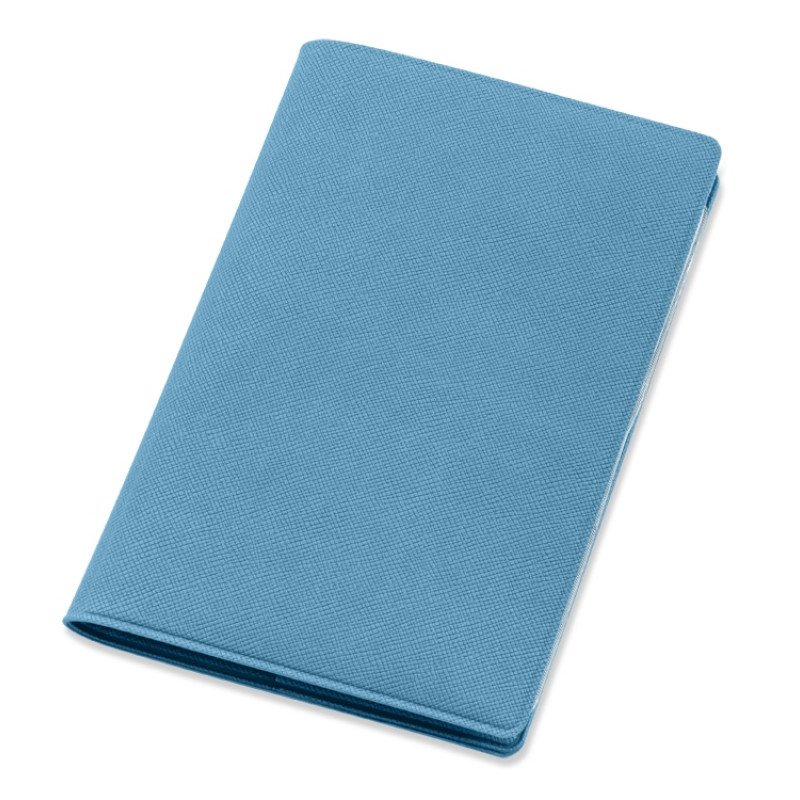 Классическая обложка для автодокументов "Favor", голубая