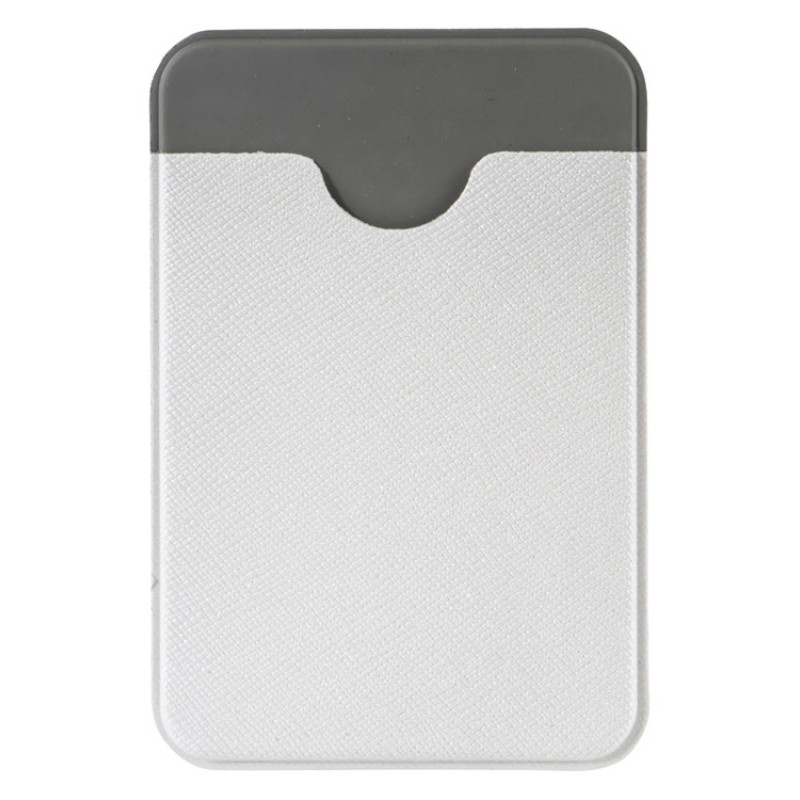 Чехол-картхолдер Favor на клеевой основе на телефон для пластиковых карт и и карт доступа, белый