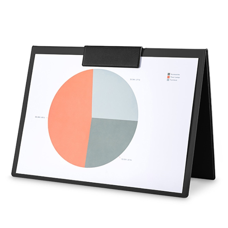 Планшет на магнитах с крышкой из экокожи "Favor", черный