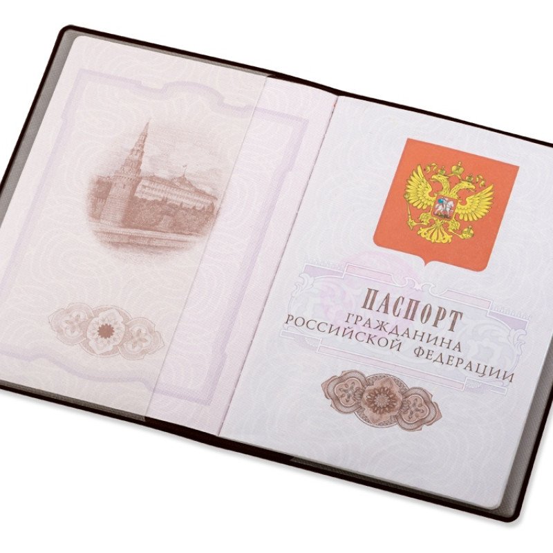Классическая обложка для паспорта "Favor", коричневая