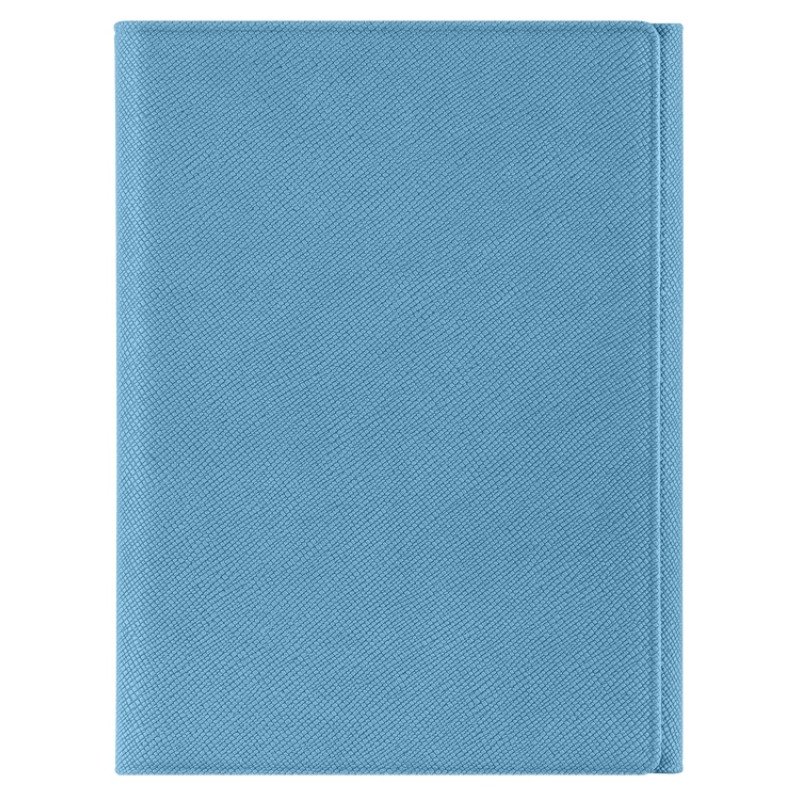 Обложка на магнитах для автодокументов и паспорта "Favor", голубая