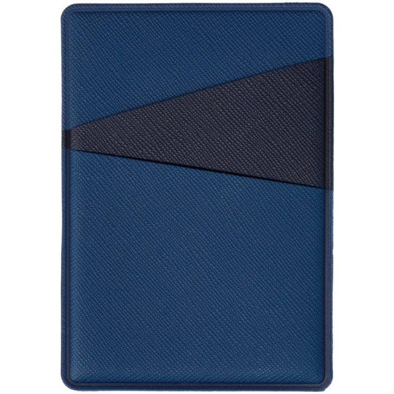 Картхолдер на 3 карты типа бейджа "Favor", ярко-синий/темно-синий