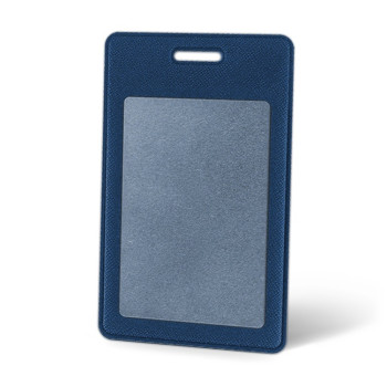 Вертикальный карман из экокожи для карты "Favor", синий
