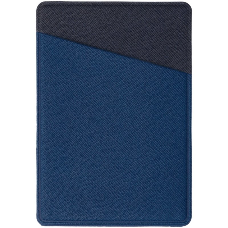 Картхолдер на 3 карты типа бейджа "Favor", ярко-синий/темно-синий