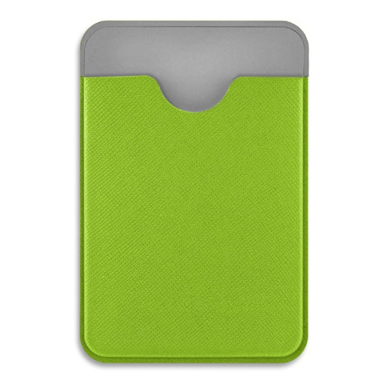 Чехол-картхолдер Favor на клеевой основе на телефон для пластиковых карт и и карт доступа, зеленый Чехол-картхолдер Favor на клеевой основе на телефон для пластиковых карт и и карт доступа, зеленый