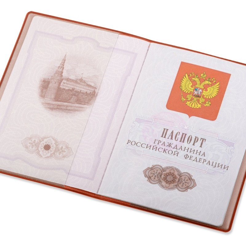 Классическая обложка для паспорта "Favor", оранжевая