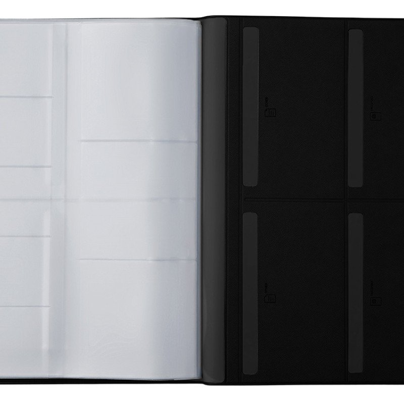 Органайзер Favor 2.0 для семейных документов на 4 комплекта документов, формат А4, черный