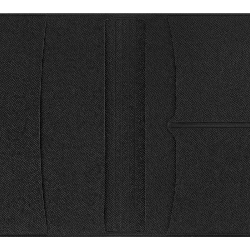 Обложка для паспорта с RFID защитой отделений для пластиковых карт "Favor", черная