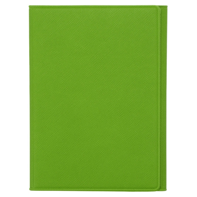 Обложка на магнитах для автодокументов и паспорта "Favor" зеленое яблоко/серая