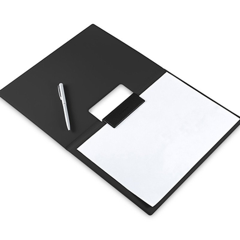 Планшет на магнитах с крышкой из экокожи "Favor", черный