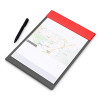 Планшет на магнитах без крышки из экокожи "Favor", красный