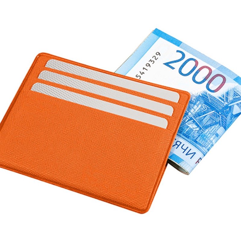 Картхолдер для денег и шести пластиковых карт "Favor", оранжевый