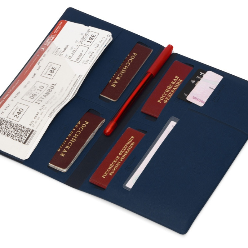 Семейный органайзер для путешествия Favor, темно-синий/темно-серый