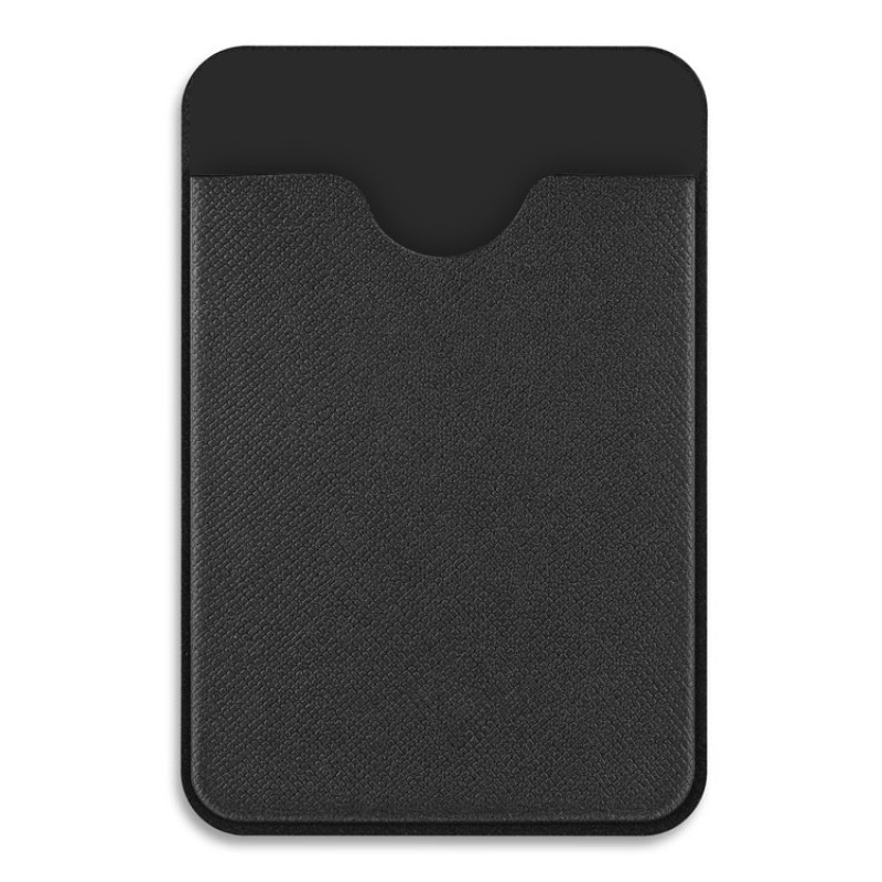 Чехол-картхолдер Favor на клеевой основе на телефон для пластиковых карт и и карт доступа, черный